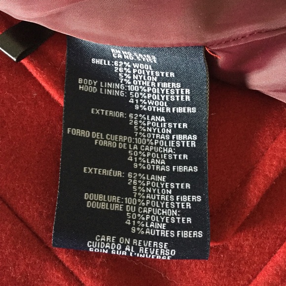 Tommy Hilfiger red blended wool coat - Picture 13 of 13